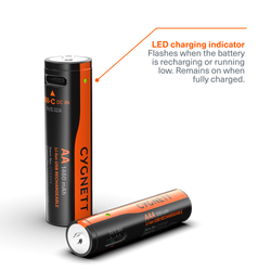 AAA USB-C Rechargeable Li-ion Battery (4 Pack)