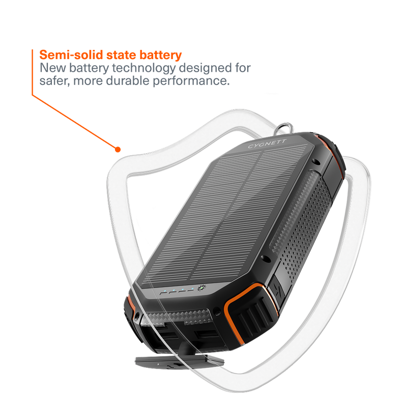 Semi-Solid State Solar Power Bank 20K