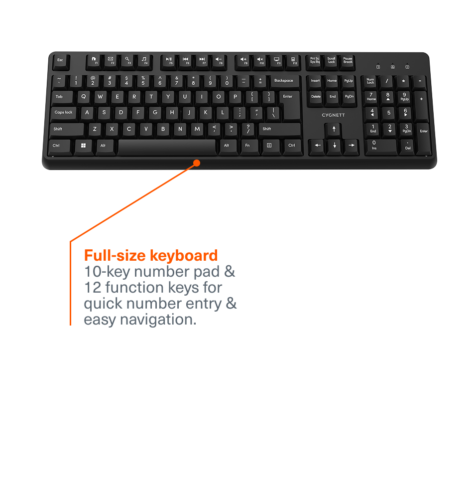 Wireless Keyboard & Mouse Combo