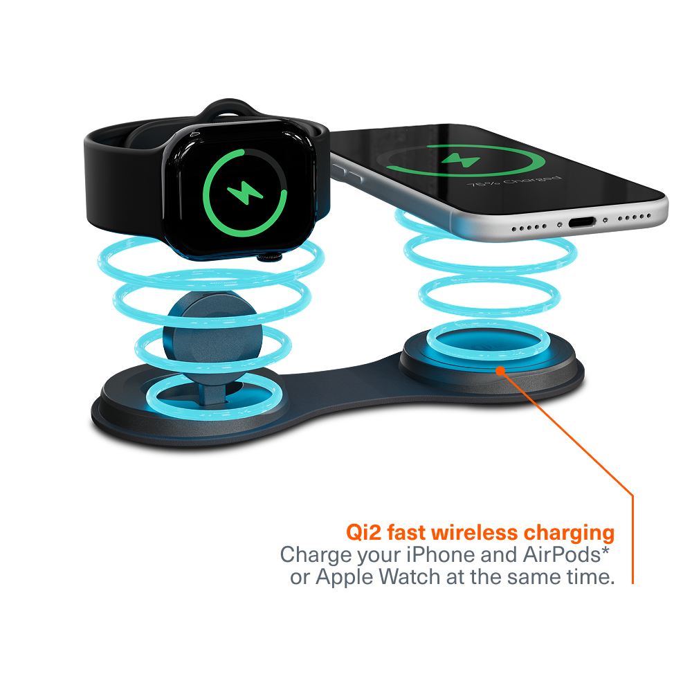 2-in-1 Foldable Magnetic Wireless Charger
