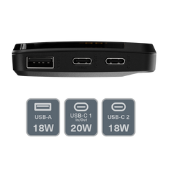 20W Power Bank with USB-C Lanyard Cable 10K