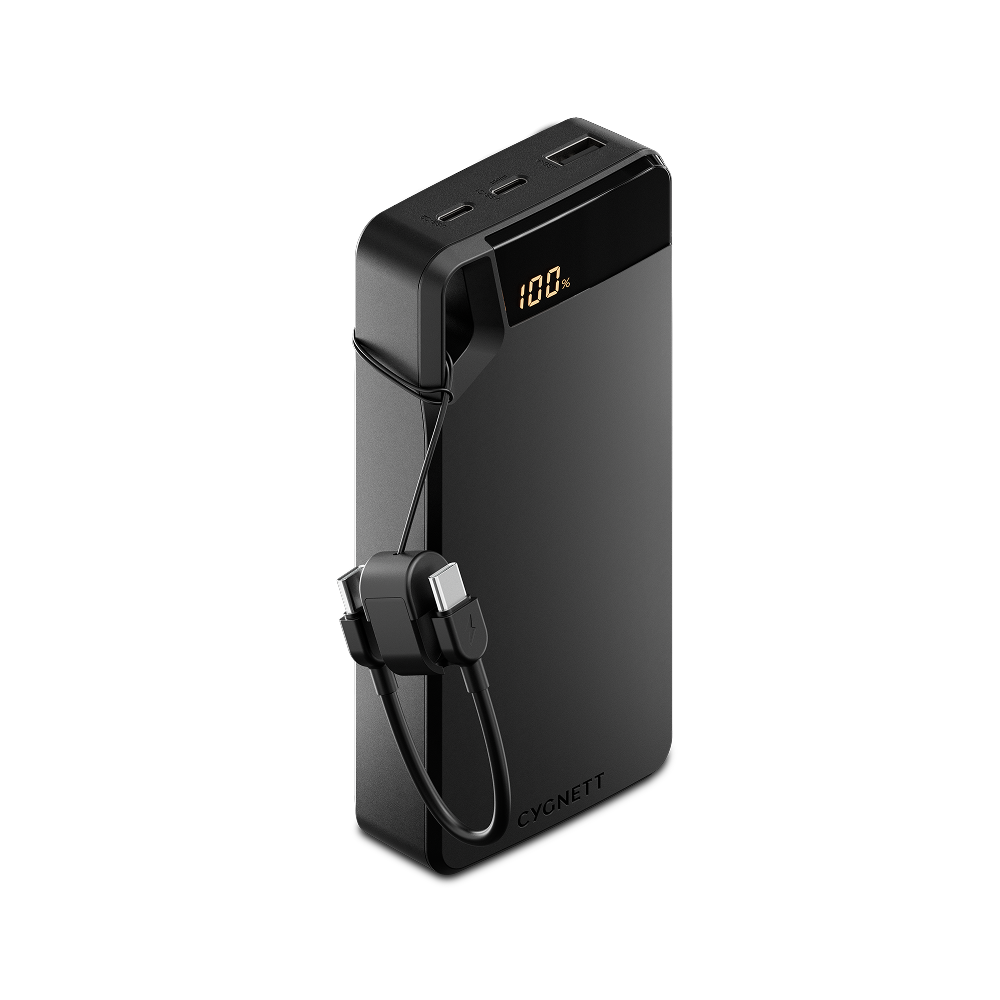 20W Power Bank with USB-C Lanyard Cable 20K