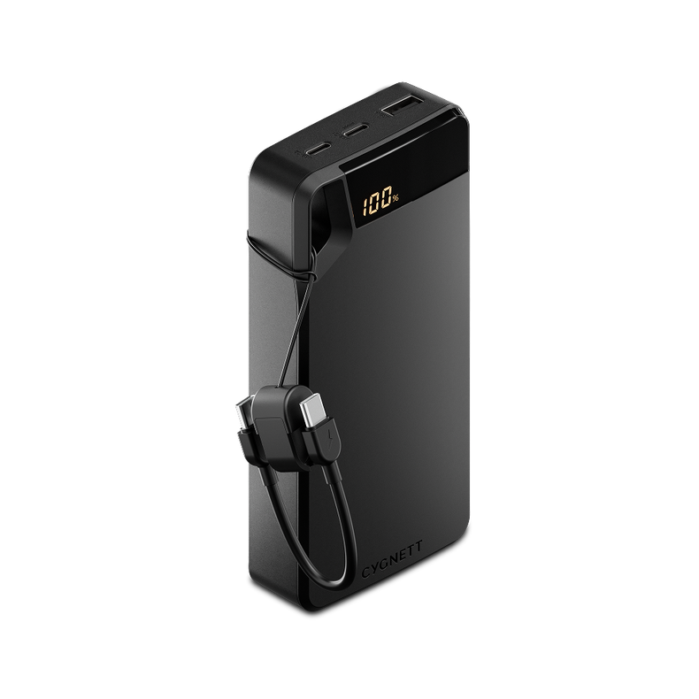 20W Power Bank with USB-C Lanyard Cable 20K