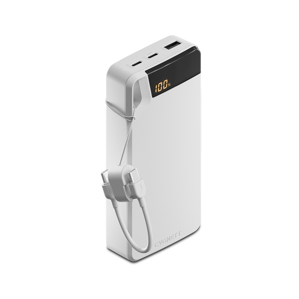 20W Power Bank with USB-C Lanyard Cable 20K