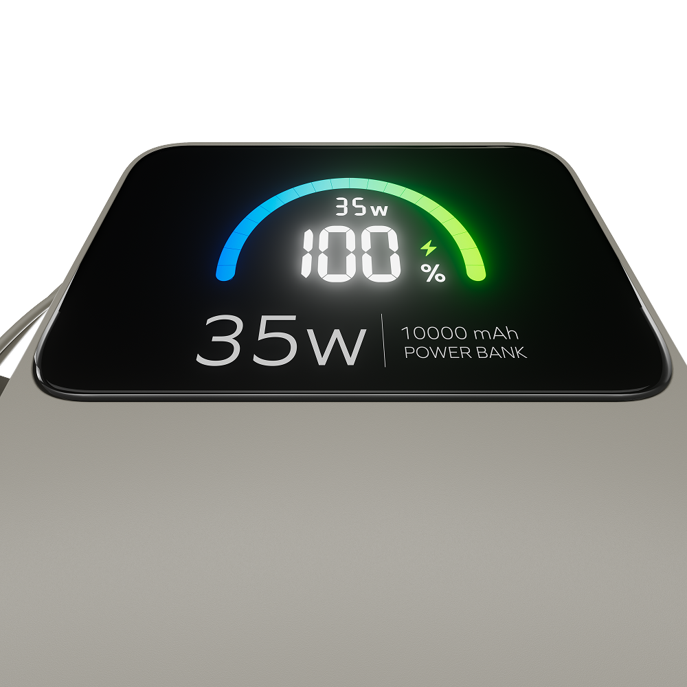 35W Power Bank with USB-C Lanyard Cable 10K