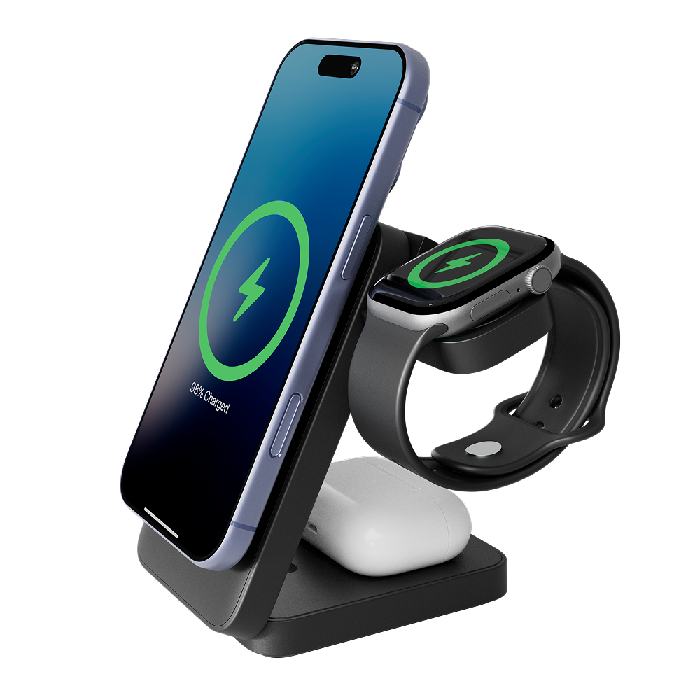 3-in-1 Magnetic Wireless Charging Stand (25W)