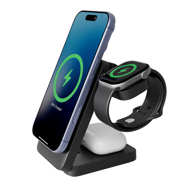 3-in-1 Magnetic Wireless Charging Stand (25W)