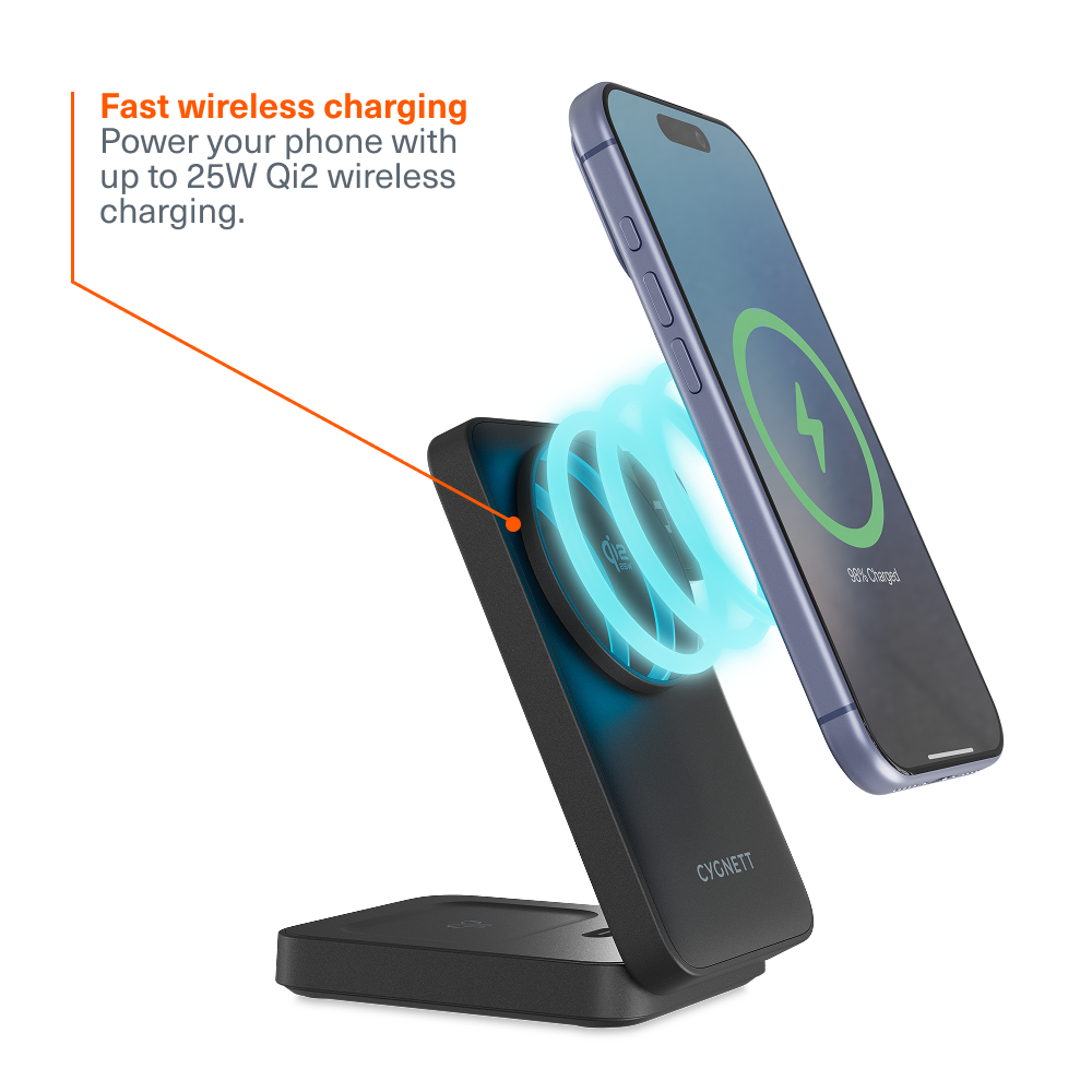 3-in-1 Magnetic Wireless Charging Stand (25W)