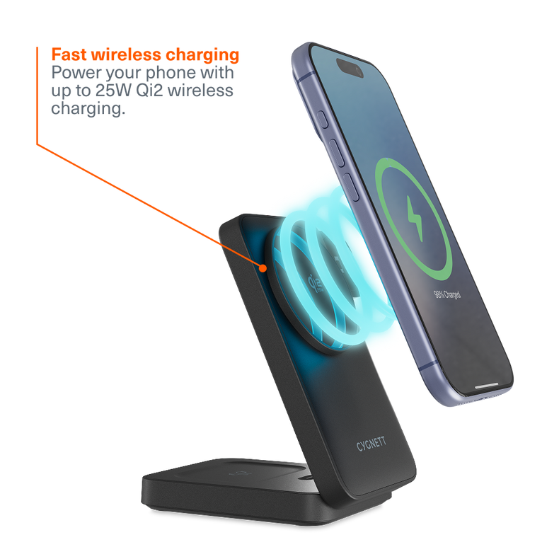 3-in-1 Magnetic Wireless Charging Stand (25W)