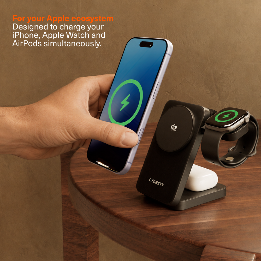 3-in-1 Magnetic Wireless Charging Stand (25W)