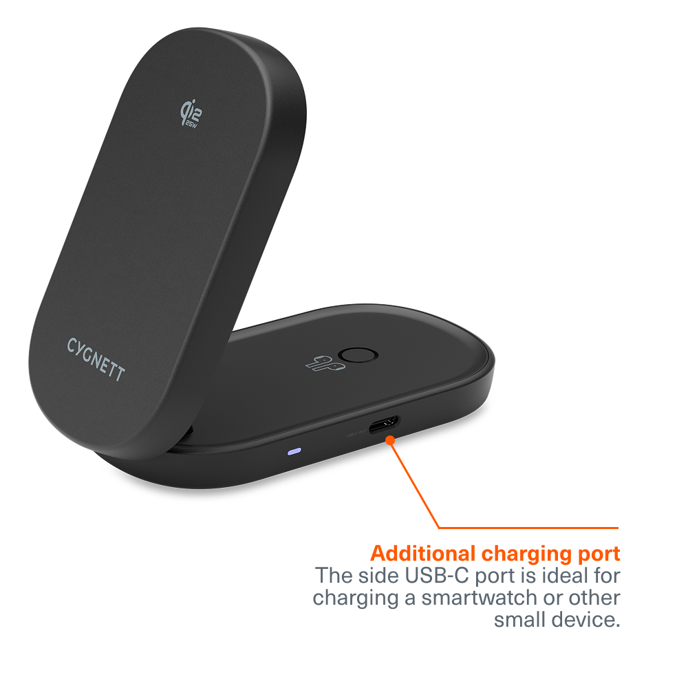 2-in-1 Magnetic Wireless Charging Stand (25W)