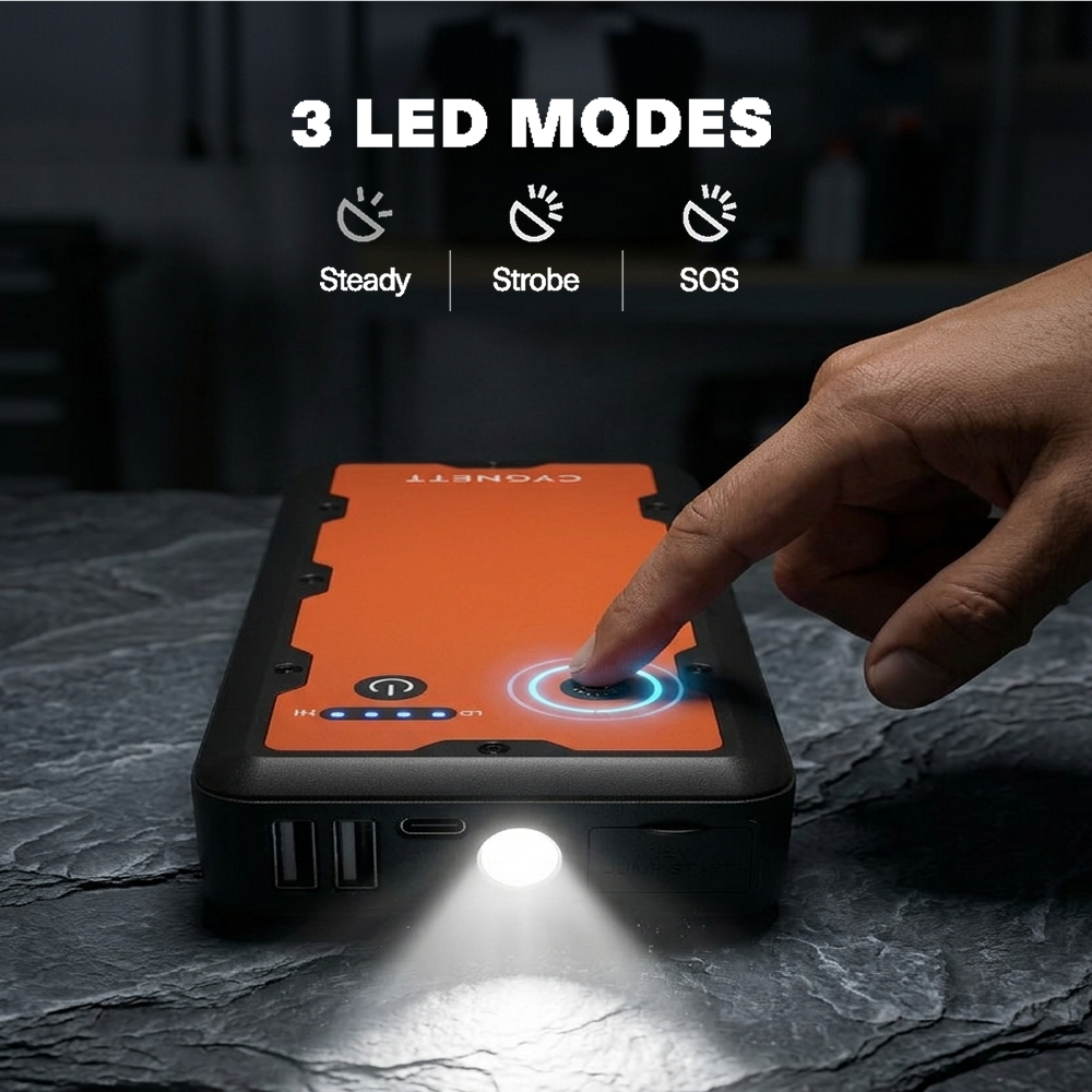 Portable Jump Starter with Power Bank 10K