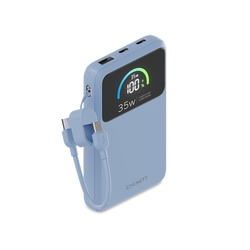 35W Power Bank with USB-C Lanyard Cable 10K