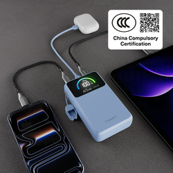 45W FAST Power Bank with USB-C Lanyard Cable 20K