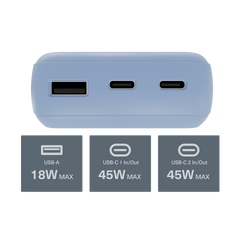 45W FAST Power Bank with USB-C Lanyard Cable 20K
