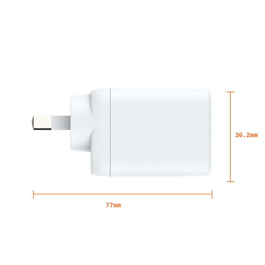 50W FAST 2-Port Wall Charger