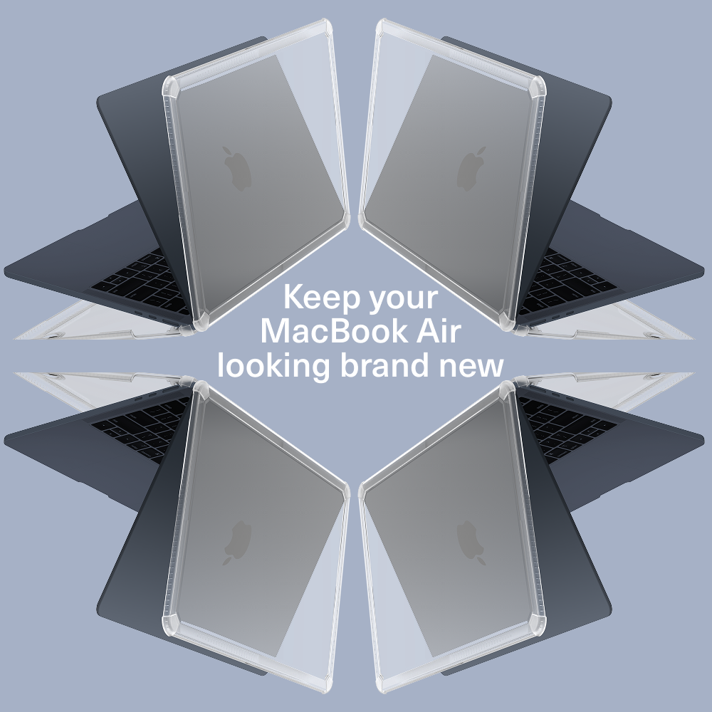 Tough Protective Clear Case for MacBook Air 13” (M5-M2)