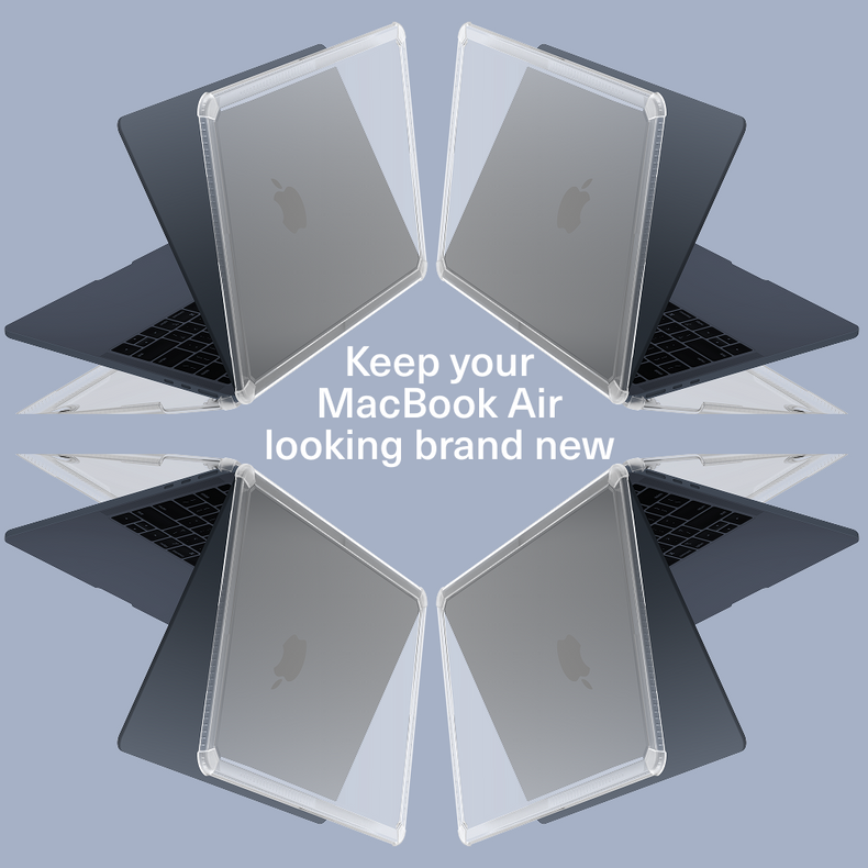 Tough Protective Clear Case for MacBook Air 13” (M5-M2)