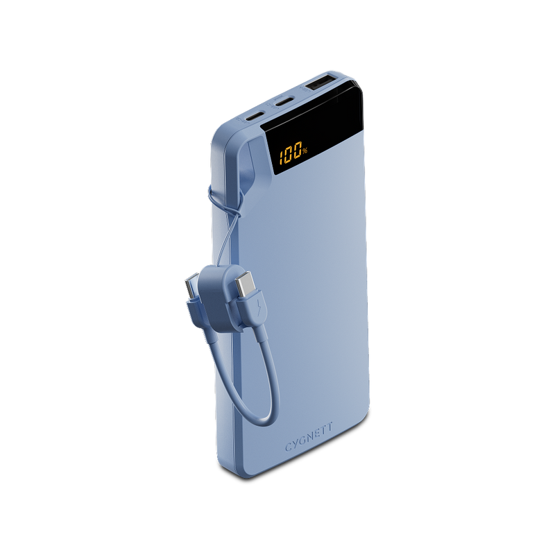 20W Power Bank with USB-C Lanyard Cable 10K