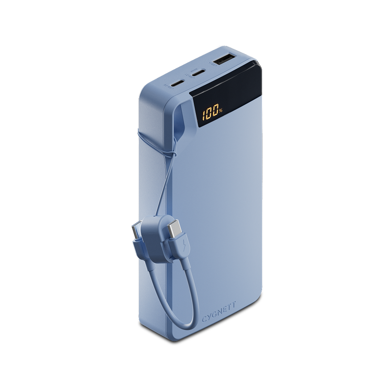 20W Power Bank with USB-C Lanyard Cable 20K