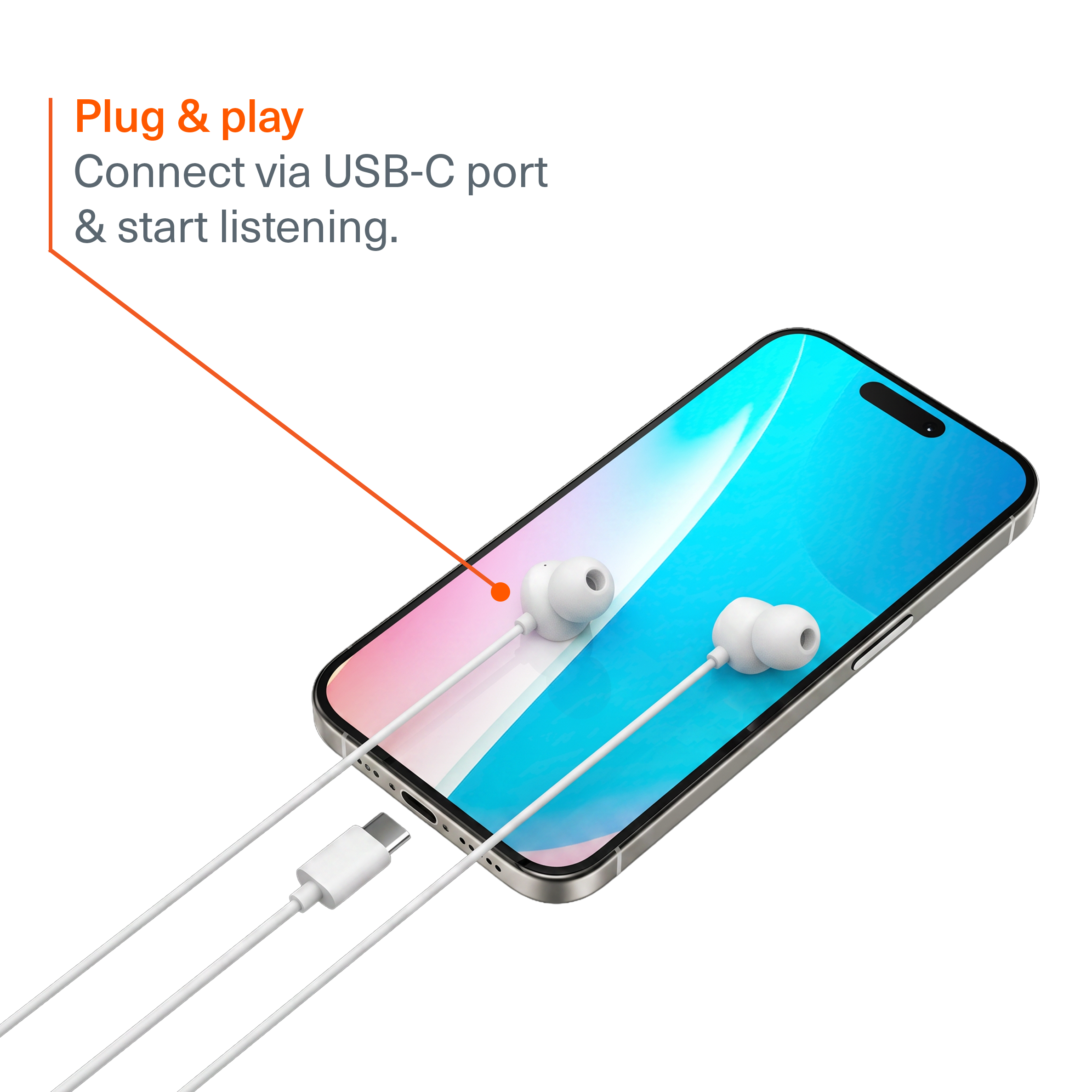 In-Ear Wired Earphones USB-C