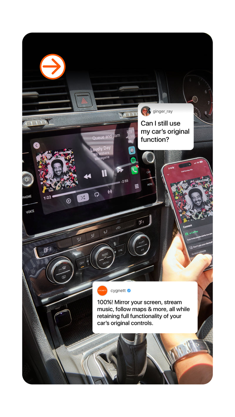 Does it interfere with my car controls? - Mobile view