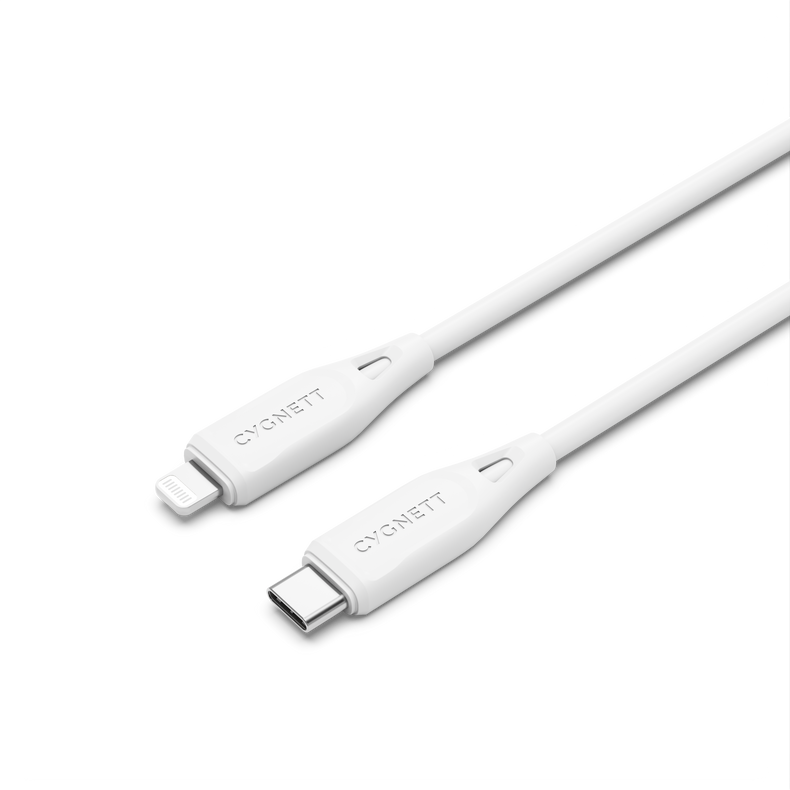 Lightning to USB-C Cable 2m - White - Cygnett (AU)