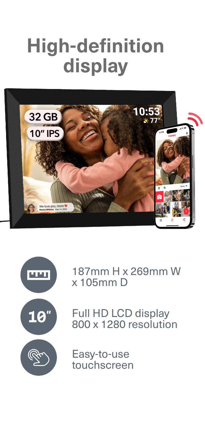 High-defintition display - Mobile view