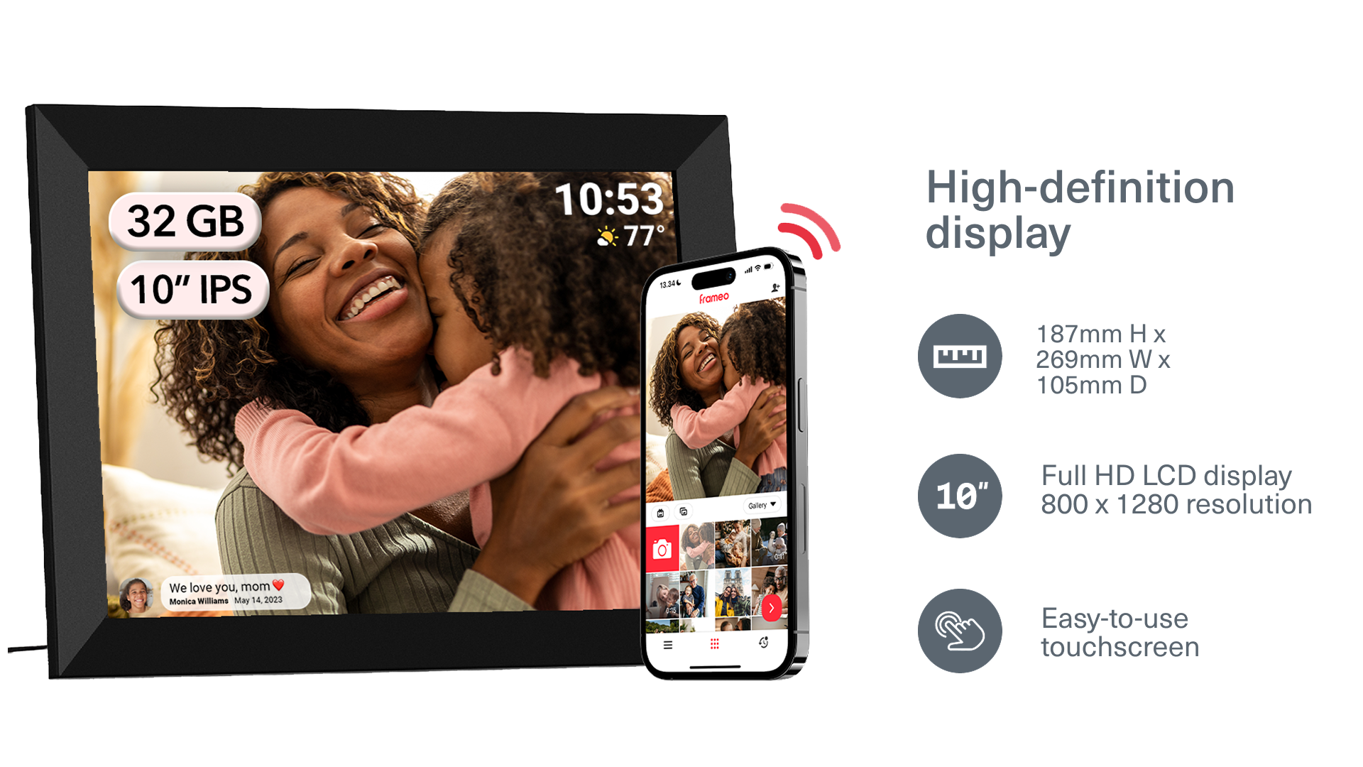 High-defintition display - Desktop view