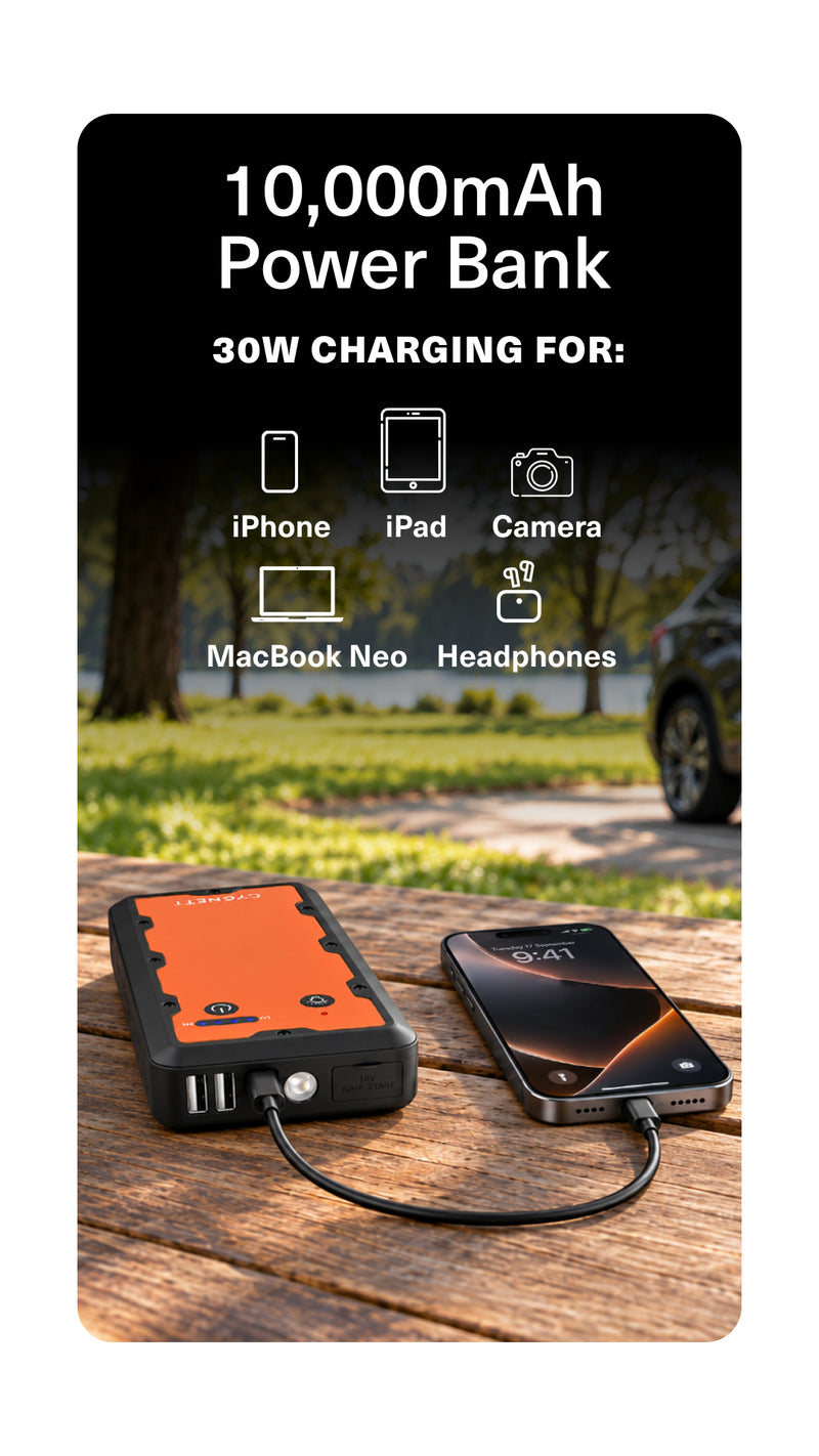 Built in Power Bank - Mobile view