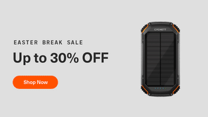 20,000 mAh Outdoor Solar Power Bank