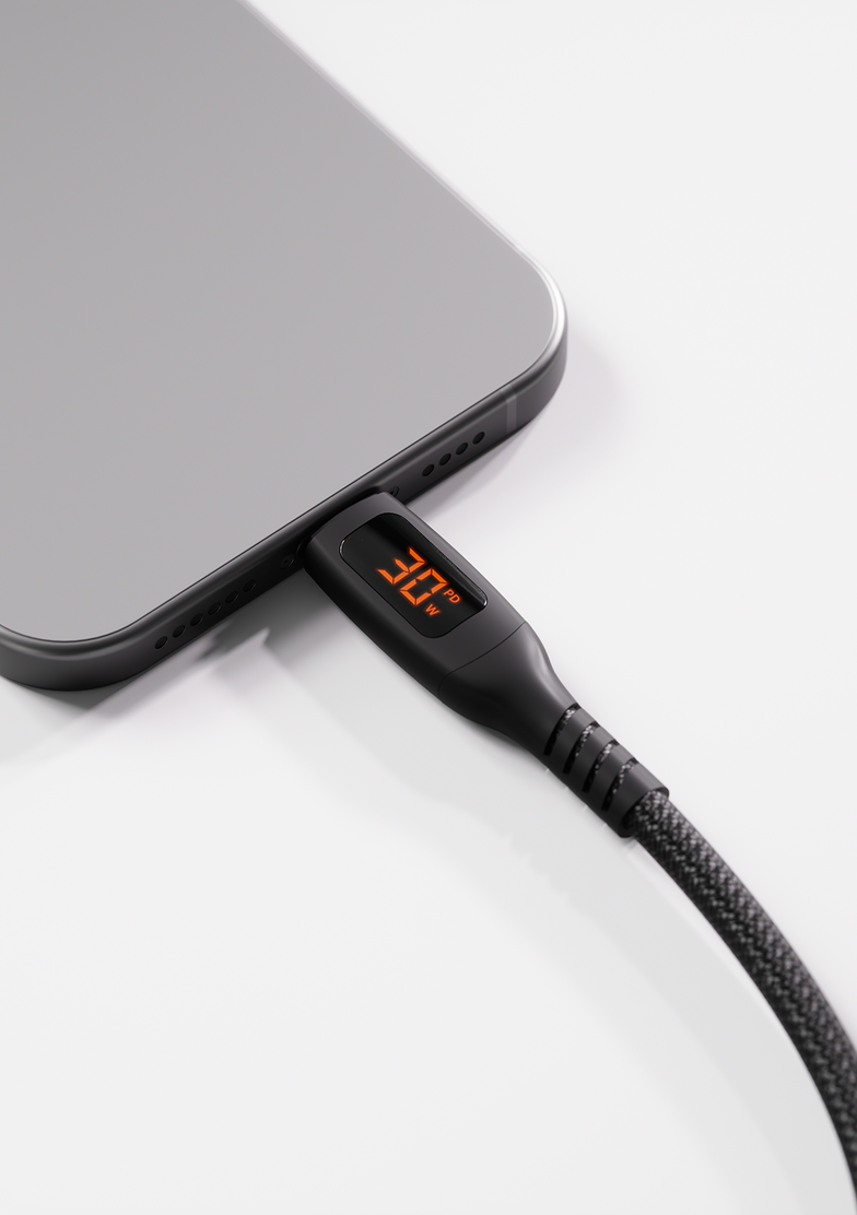 USB-C to USB-C LED Cable 100W - 1M