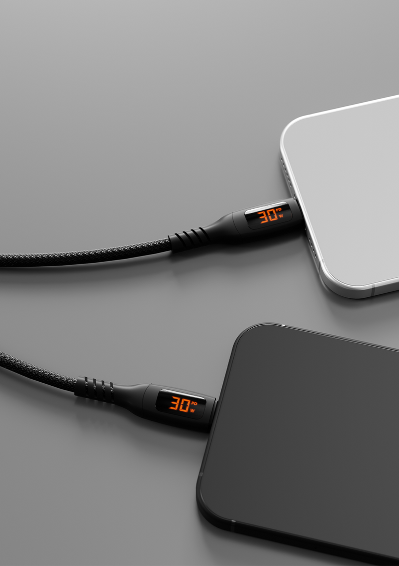 USB-C to Dual USB-C Split LED Cable 140W