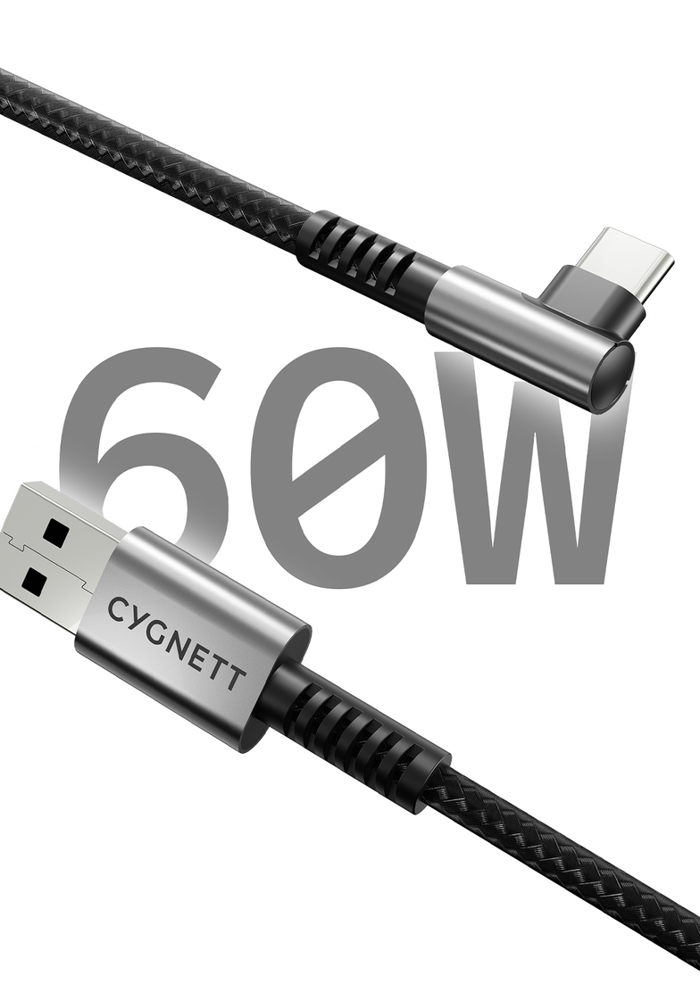 Right Angle USB-C to USB-A Cable - 1M