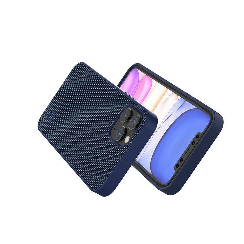 iPhone 12 Pro Max Slim Fabric Case - Navy - Cygnett (AU)