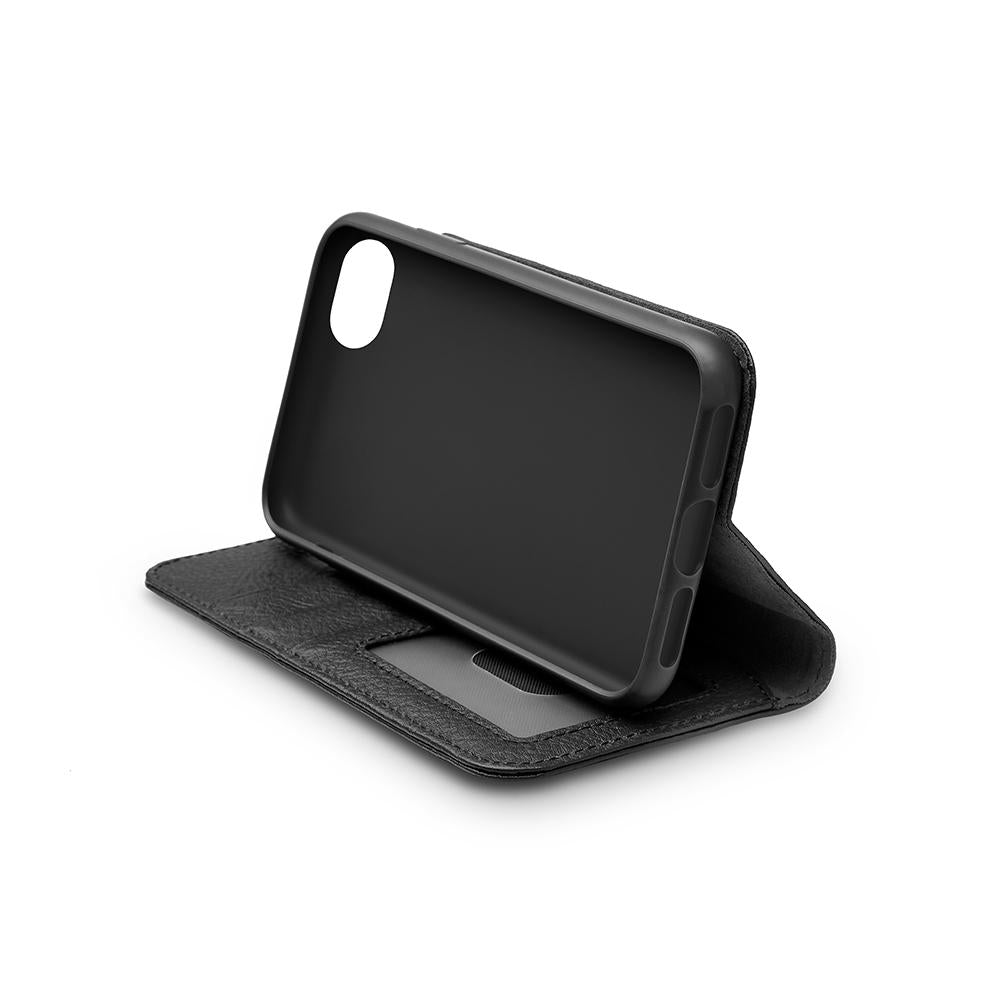 iPhone SE (2022/2020) 8 & 7 Leather Wallet Case - Black - Cygnett (AU)